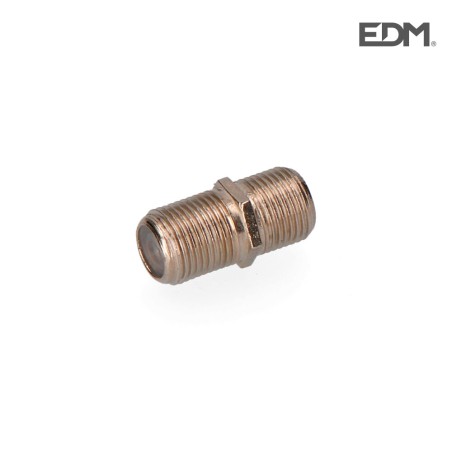 Conector empalmador "f" macho-macho retractilado