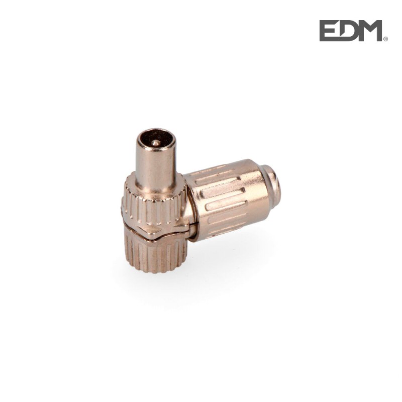 CLAVIJA TV ACODADA METÁLICA 9,5MM
