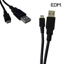 Cable conector de usb a micro usb 1,8m compatible samsung, sony, huawei, lg