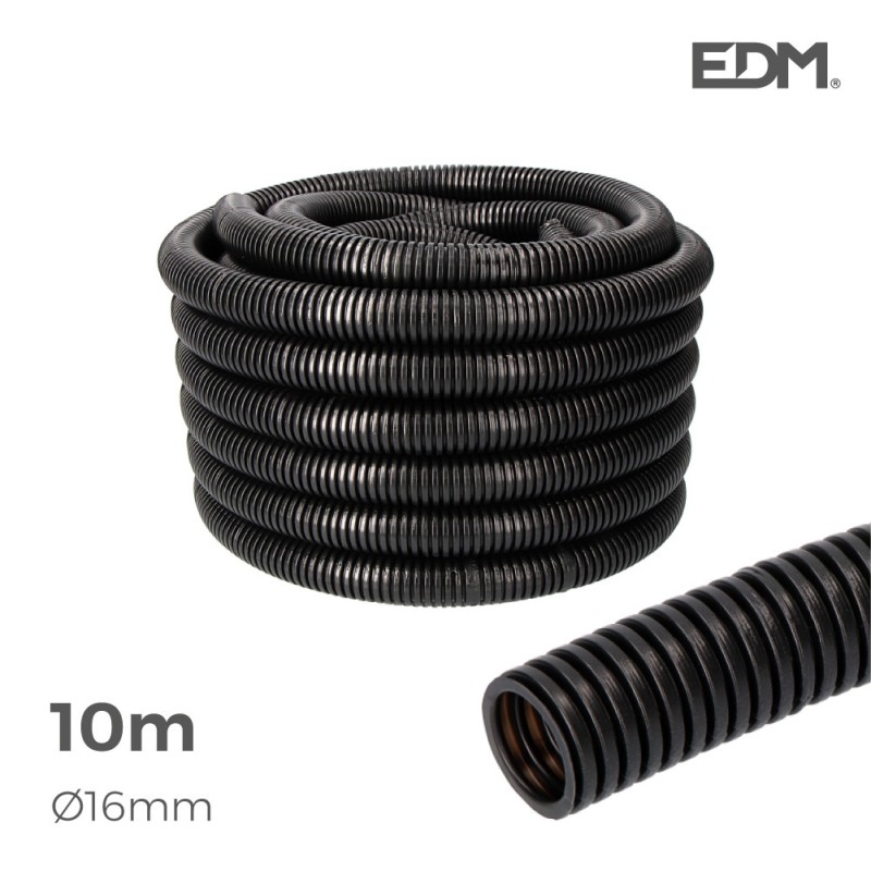 Corrugado para interior medida interior 16mm ce m-25 medida exterior 10mts