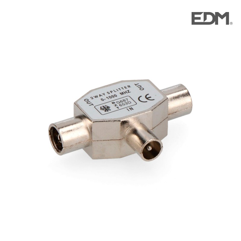 DERIVADOR 1 CLAVIJA+2 BASES METÁLICO EXTRA ENVASADO EDM