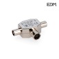 DERIVADOR 1 BASE+2 CLAVIJAS METÁLICO EXTRA ENVASADO EDM