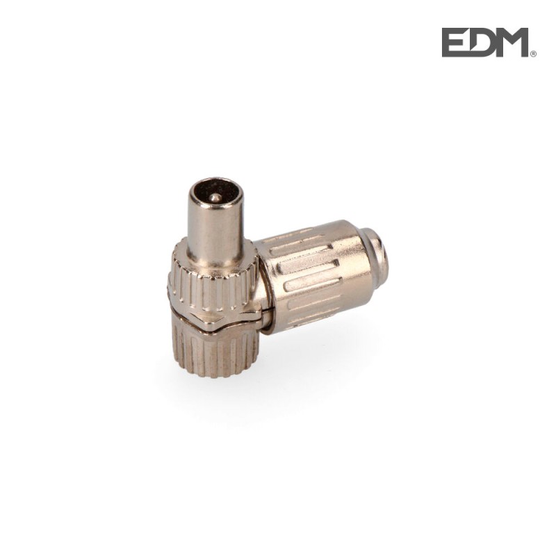 CLAVIJA TV ACODADA METÁLICA ENVASADA 9,5MM