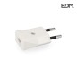 Clavija 10a 250v retractilada edm (4mm - blanca)