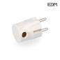 Clavija schuko t/tl s/lateral 4.8mm 16A retractilada blanca
EDM