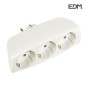 Multiconector triple económico retractilado (adaptador triple shuko
- salida t/tl
- patas de 4.8mm) EDM