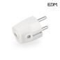 Clavija schuko 10/16A t/tl 4.8mm - retractilada - EDM