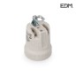 Portalámparas porcelana retractilado - E-27 - EDM