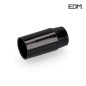 Portalámparas bk. reforzado - E-14 - negro retractilado - EDM