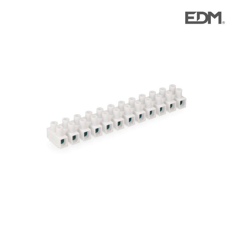 Regleta conexion 10 mm homologada blanca retractilada edm