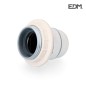 Portalámparas semiroscado - blanco arandela envasado - e-27 - EDM