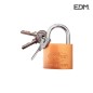 Candado 50mm 3 llaves basic line edm