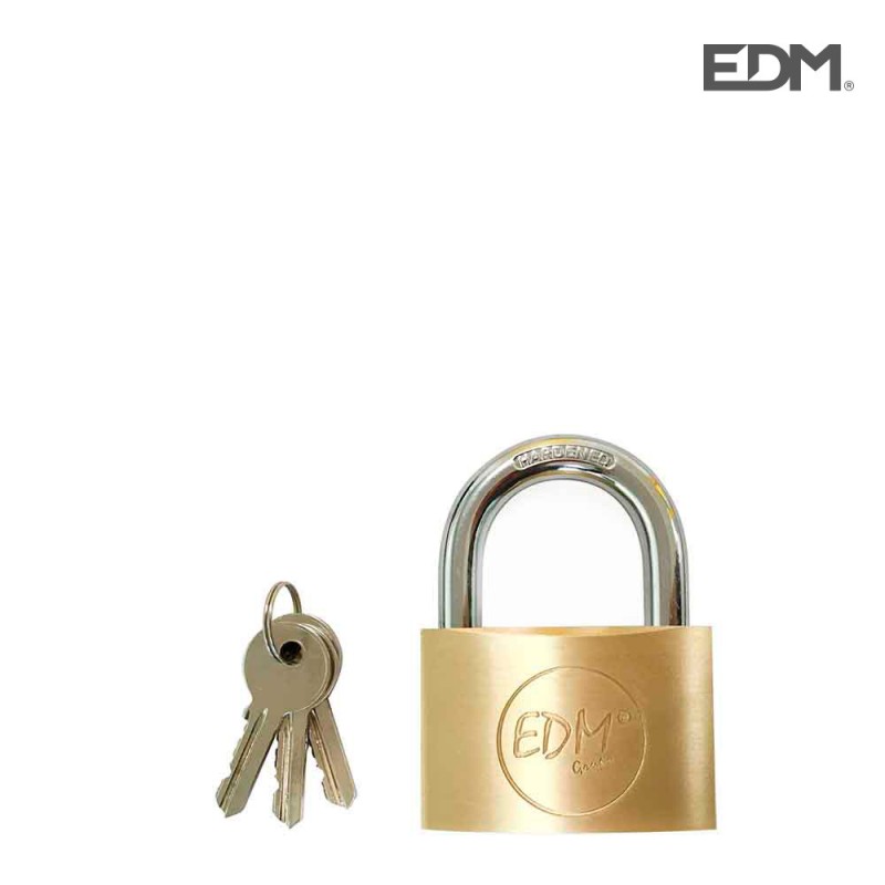 Candado laton arco normal 40x23mm blister incluido 3 llaves (silca var3 - jma -9d)