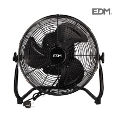 Ventilador industrial oscilante negro 70w  ø aspas 45 cm edm