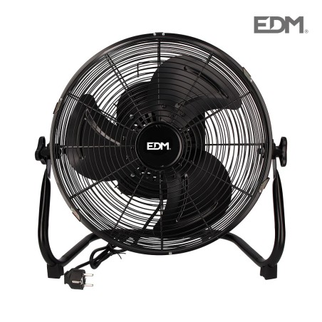 Ventilador industrial oscilante negro 70w  ø aspas 45 cm edm