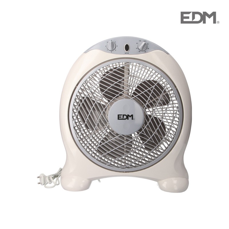 Ventilador box fan blanco/gris 45w ø aspas 30,5 cm 3