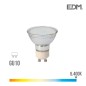 Bombilla dicroica cristal led gu10 5w 400 lm 6400k luz fria
ø 5,5 x 4,7 cm 25000h ac 220-240v clase a+120° edm