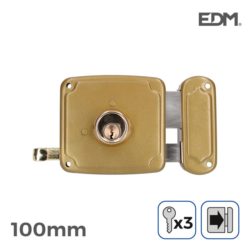 CERRADURA SOBREPONER 100MM DERECHA EDM CERRADURA SOBREPONER 100MM DERECHA EDM