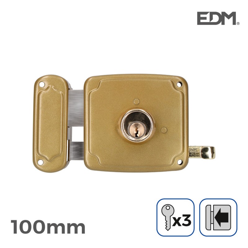 CERRADURA SOBREPONER 100MM IZQUIERDA EDM CERRADURA SOBREPONER 100MM IZQUIERDA EDM