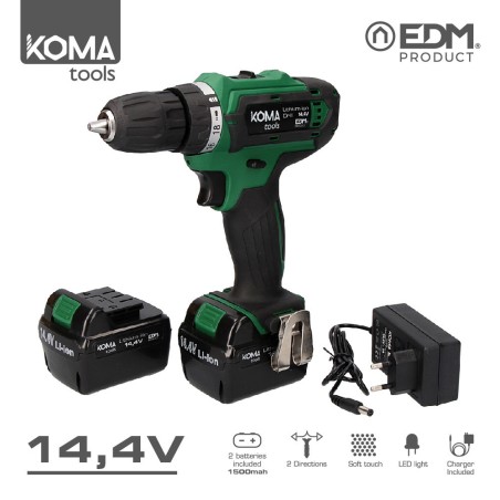 Taladro / atornillador - a bateria - lithium-ion - 14,4v - edm