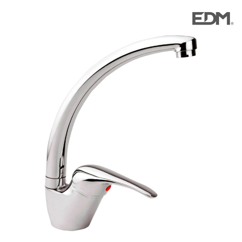 Grifo monomando de fregadera
-  caño alto
- con cartucho ceramico
- edm
