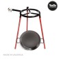 SET PAELLERA PULIDA 38CM CON TRÍPODE Y QUEMADOR GAS 300MM