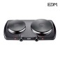 COCINA ELÉCTRICA NEGRA 1.400W 2 FUEGOS COCINA ELÉCTRICA NEGRA 1.400W 2 FUEGOS