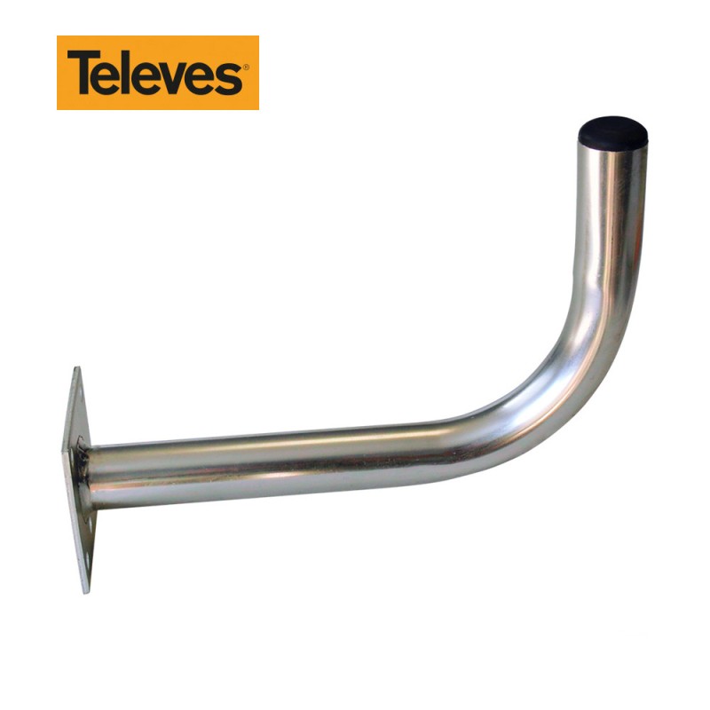 SOPORTE EN L 284X194MM ø35MM ZINC