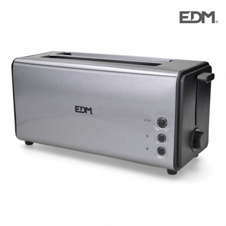 Tostadora doble ranura larga cromada 1400w edm