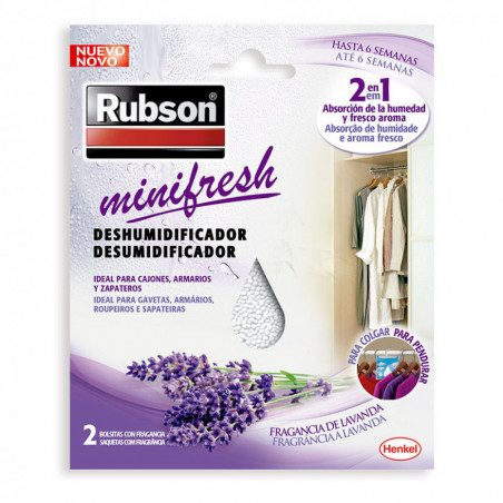 Rubson Minifresh Deshumidificador armarios lavanda 2 x 50g