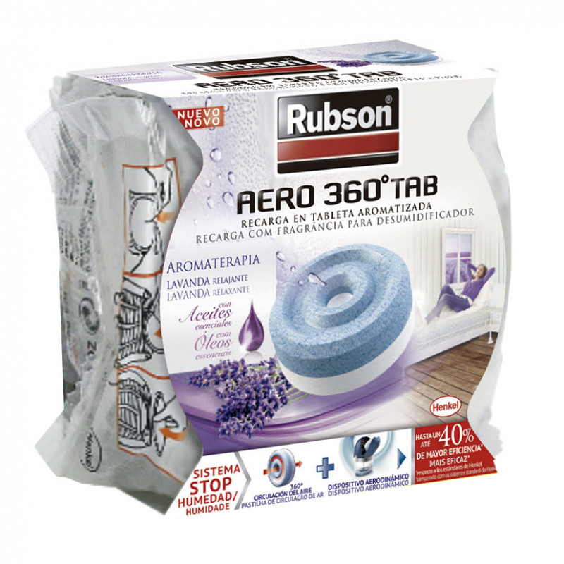 Recambio universal RUBSON Aero 360 para deshumidificador vainilla