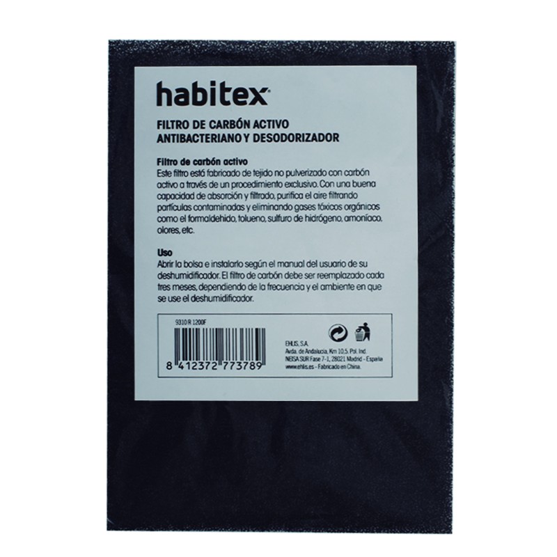 FILTRO CARBON ACT. DESHUMI.H1200.HABITEX
