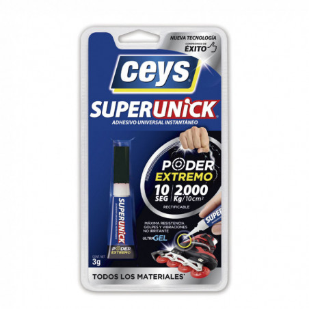 Adhesivo instantáneo CEYS Superunick poder invisible, 3gr