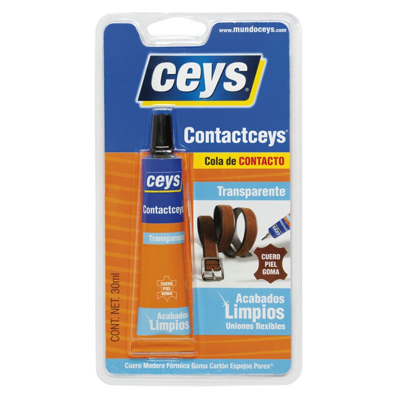 ADHESIVO CONTACTCEYS INCOLORO 30 ML.