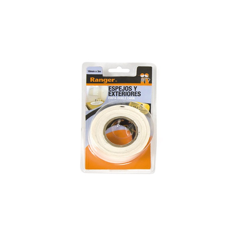 CINTA DOBLE CARA EXT/INT 18 MM X 3 M
