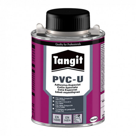 Adhesivo especial para conducciones de presión en PVC con pincel aplicador, lata de 250gr