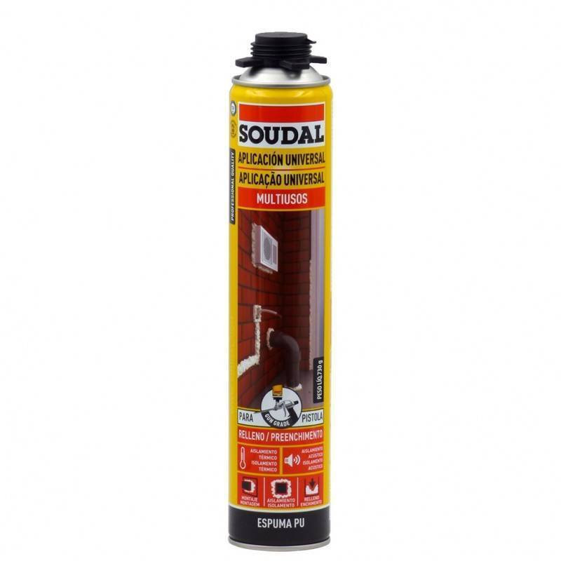 ESPUMA CLÁSICA SOUDAL PISTOLA 750ML