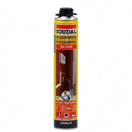 ESPUMA CLÁSICA SOUDAL PISTOLA 750ML