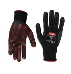 GUANTE NYLON NITRILO CON PUNTOS WORK4