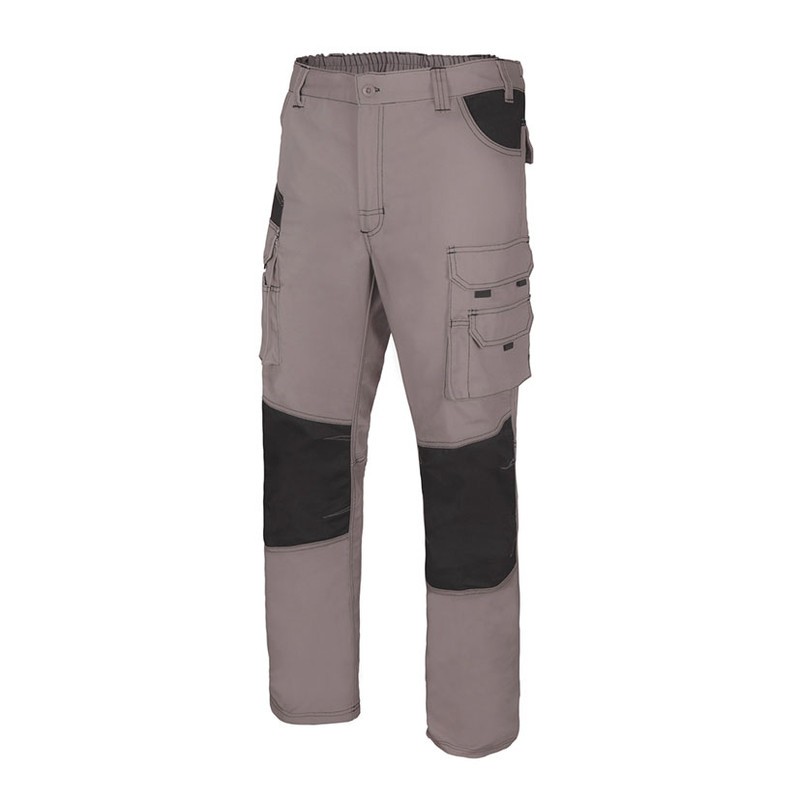 PANTALÓN MULTIBOLSILLOS CANVAS RP-1 GRIS/NEGRO