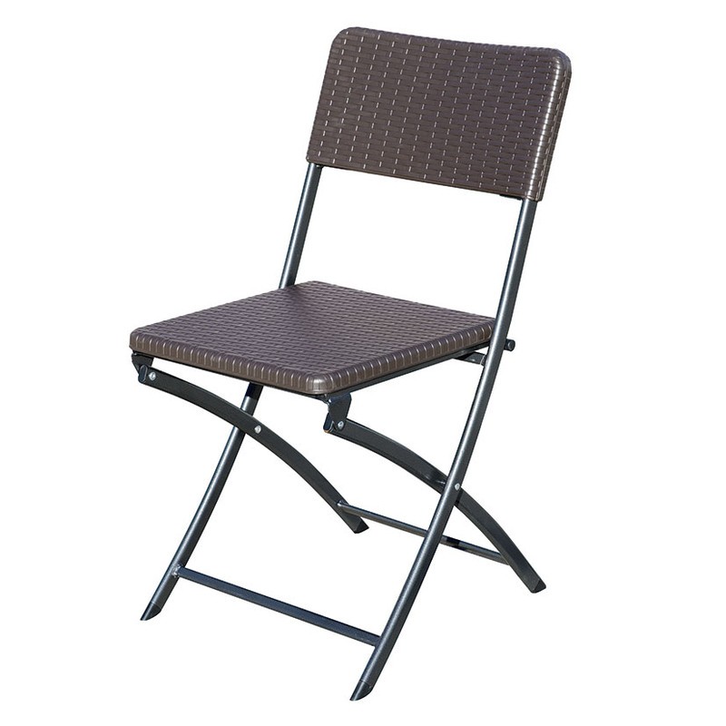 SILLA POLIETILENO RATAN PLEGABLE 2 UNIDADES