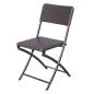 SILLA POLIETILENO RATAN PLEGABLE 2 UNIDADES