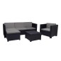 CONJUNTO MANHATTAN SOFÁ + SILLA + PUFF + MESA