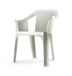 Silla de resina Cool blanca
