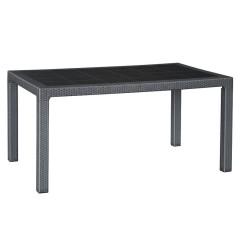 Mesa resina rectangular Elegance antracita