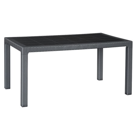 Mesa resina rectangular Elegance antracita