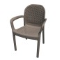 SILLÓN MIRANDA IMITACIÓN RATÁN RESINA TAUPE
