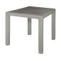 MESA IMITACIÓN RATAN RESINA 80X80XH72CM TAUPE