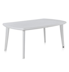 Mesa de resina Atlantic blanca
