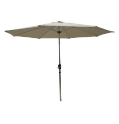 PARASOL ALUMINIO ARTICULADO CON MANIVELA 2,7M Ø 38MM